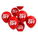 PROMO of OUTLET  - 50 %  and more 